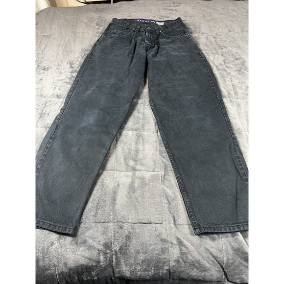 Vintage 1992 Levi Silver Tab Purple Label Black Baggy Jeans Men's Size 32 - Picture 1 of 12